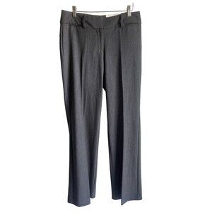 New! LOFT Outlet Size 4 Charcoal Gray CurvyFit Dress Trousers Straight Leg Stret